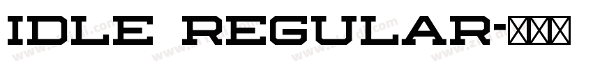 IDLE Regular字体转换 IDLE Regular字体转换